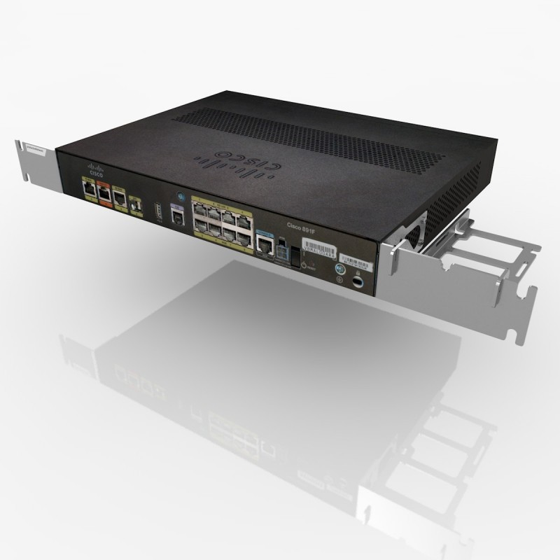 The universal mount for almost every version of the Cisco 860, 880 and 890  series. With power supply unit holder.